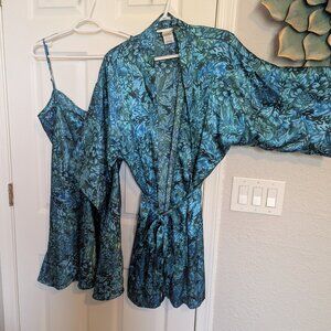 Sophia by Delicates NWOT Lingerie Set – Robe & Chemise 👗 Chemise / Slip Dress M